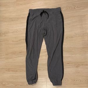 Grey track pants